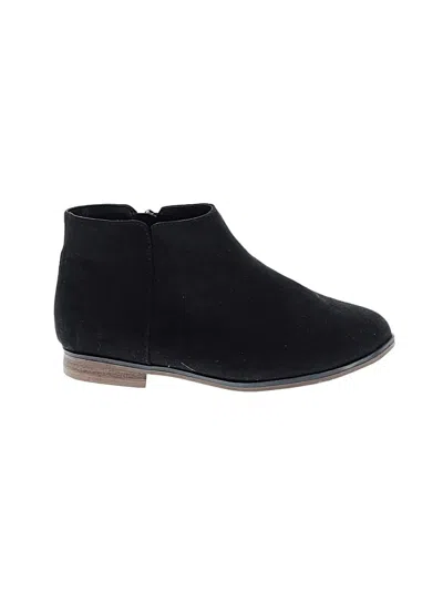 Pre-owned Cat & Jack Kids' Ankle Boots In Black