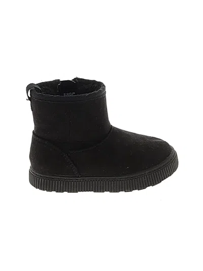 Pre-owned Cat & Jack Kids' Ankle Boots In Black