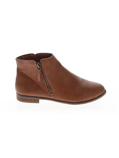 Pre-owned Cat & Jack Kids' Ankle Boots In Brown