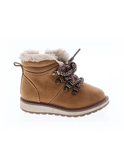 Pre-owned Cat & Jack Kids' Ankle Boots In Brown