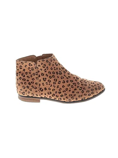 Pre-owned Cat & Jack Kids' Ankle Boots In Brown