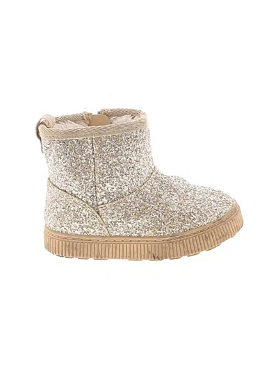 Pre-owned Cat & Jack Kids' Ankle Boots In Gold