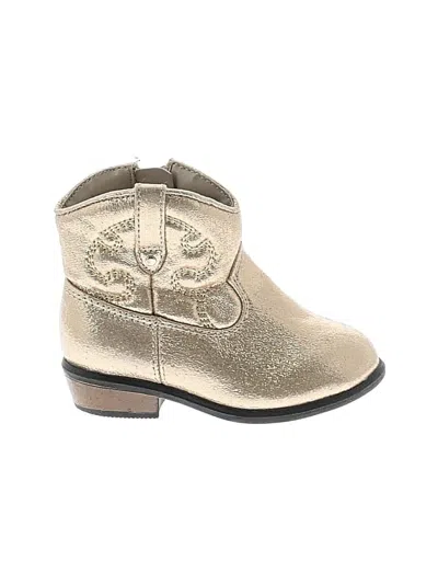 Pre-owned Cat & Jack Kids' Ankle Boots In Gold