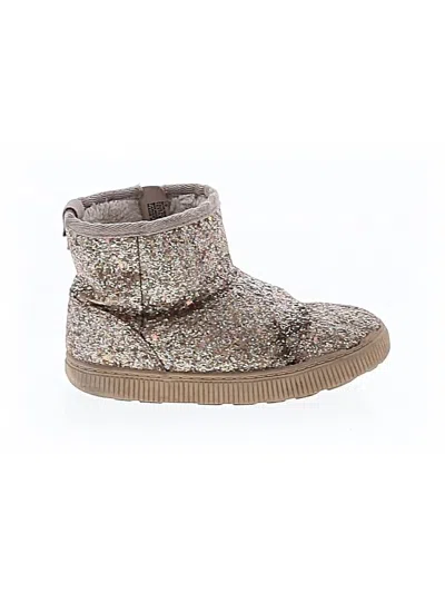 Pre-owned Cat & Jack Kids' Ankle Boots In Silver