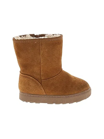 Pre-owned Cat & Jack Kids' Ankle Boots In Tan