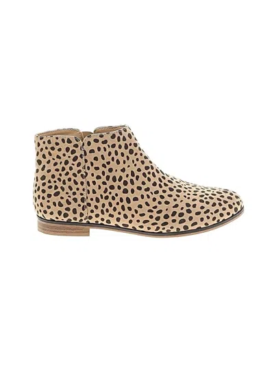 Pre-owned Cat & Jack Kids' Ankle Boots In Tan