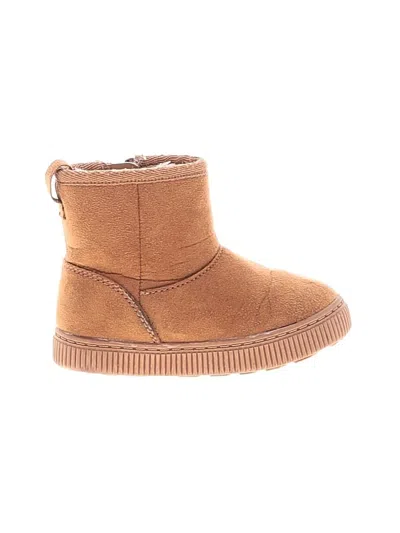 Pre-owned Cat & Jack Kids' Ankle Boots In Tan