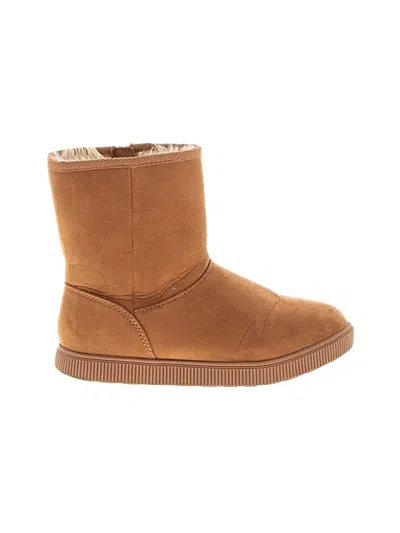 Pre-owned Cat & Jack Kids' Ankle Boots In Tan