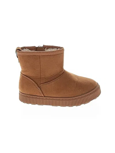 Pre-owned Cat & Jack Kids' Ankle Boots In Tan