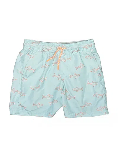 Pre-owned Cat & Jack Kids' Board Shorts In Blue