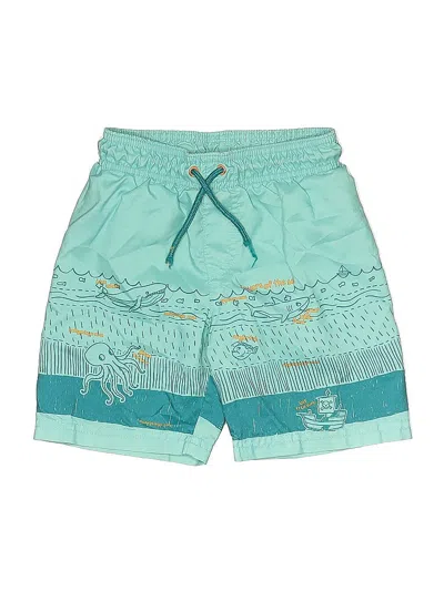 Pre-owned Cat & Jack Kids' Board Shorts In Blue