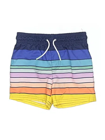 Pre-owned Cat & Jack Kids' Board Shorts In Blue