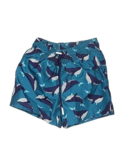 Pre-owned Cat & Jack Kids' Board Shorts In Blue