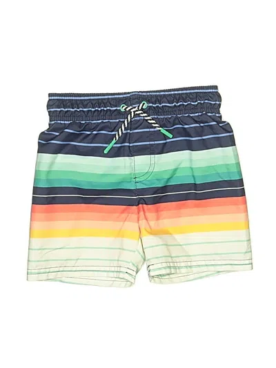 Pre-owned Cat & Jack Kids' Board Shorts In Green