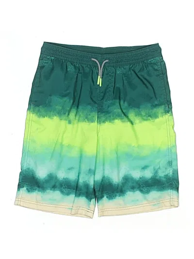 Pre-owned Cat & Jack Kids' Board Shorts In Green