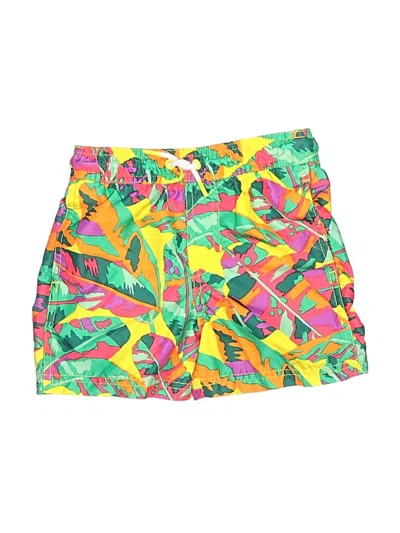 Pre-owned Cat & Jack Kids' Board Shorts In Green