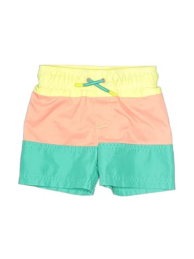 Pre-owned Cat & Jack Babies' Board Shorts In Orange