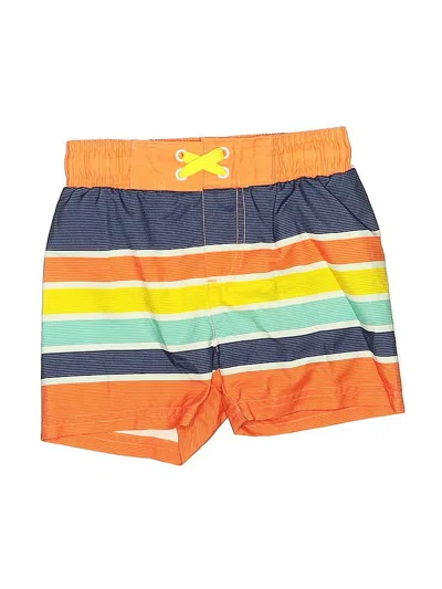 Pre-owned Cat & Jack Kids' Board Shorts In Orange