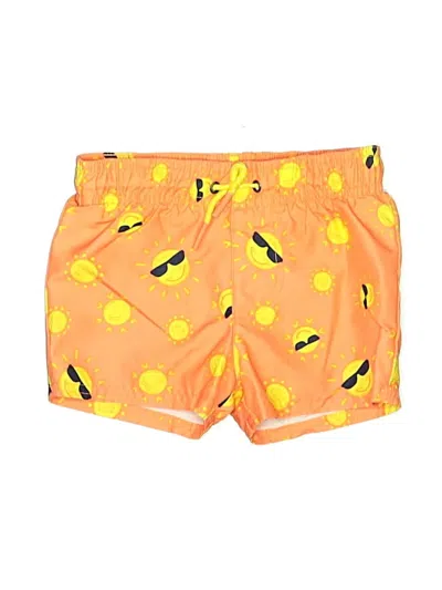 Pre-owned Cat & Jack Babies' Board Shorts In Orange
