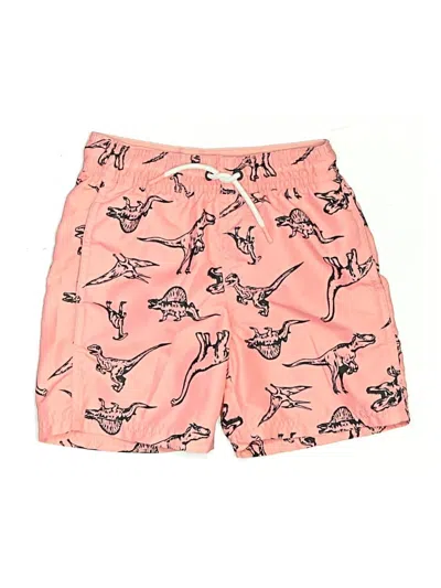 Pre-owned Cat & Jack Kids' Board Shorts In Pink