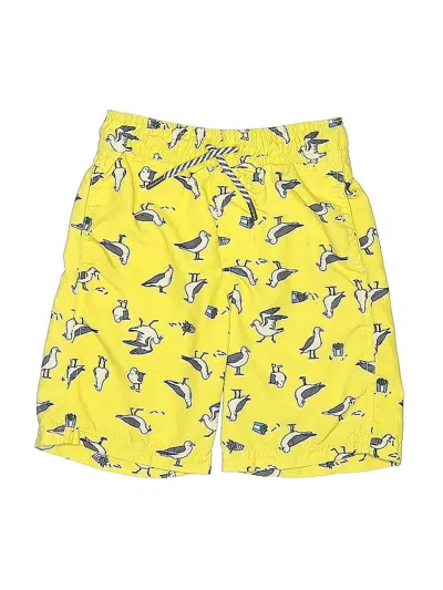 Pre-owned Cat & Jack Kids' Board Shorts In Yellow