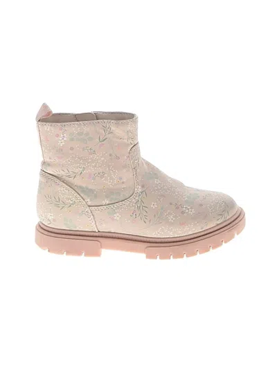 Pre-owned Cat & Jack Kids' Booties In Ivory