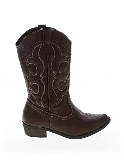 Pre-owned Cat & Jack Kids' Boots In Brown