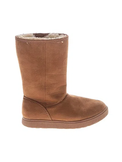 Pre-owned Cat & Jack Kids' Boots In Tan