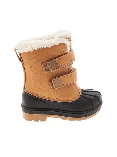 Pre-owned Cat & Jack Kids' Boots In Tan
