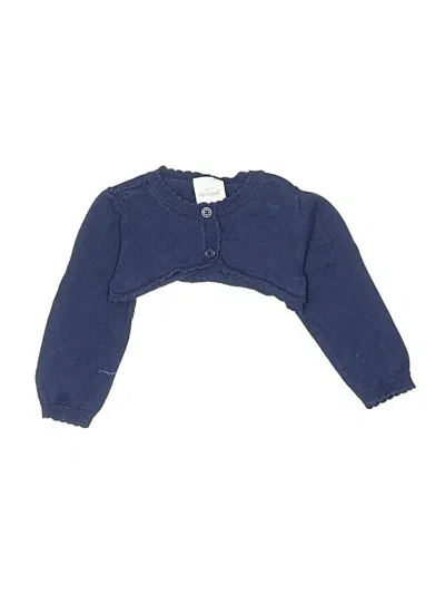 Pre-owned Cat & Jack Babies' Cardigan Sweater In Blue
