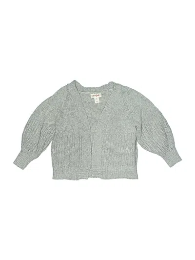 Pre-owned Cat & Jack Kids' Cardigan Sweater In Gray