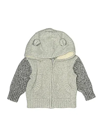 Pre-owned Cat & Jack Babies' Cardigan Sweater In Gray