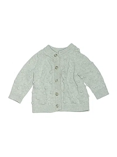Pre-owned Cat & Jack Babies' Cardigan Sweater In Gray
