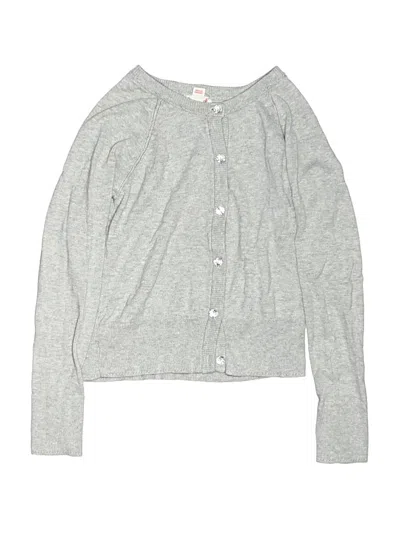 Pre-owned Cat & Jack Kids' Cardigan Sweater In Gray