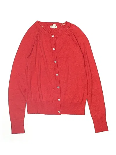 Pre-owned Cat & Jack Kids' Cardigan Sweater In Red