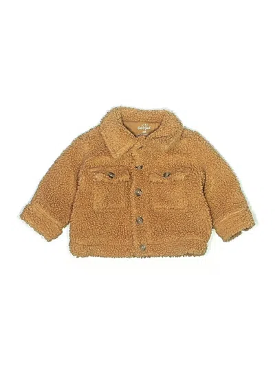 Pre-owned Cat & Jack Babies' Cardigan Sweater In Tan