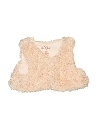 Pre-owned Cat & Jack Babies' Cardigan Sweater In Tan