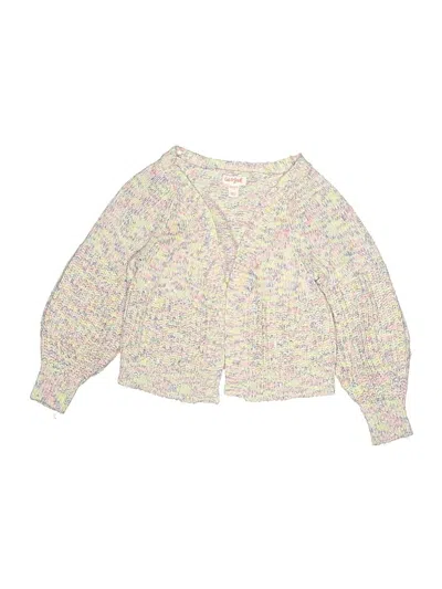 Pre-owned Cat & Jack Kids' Cardigan Sweater In White