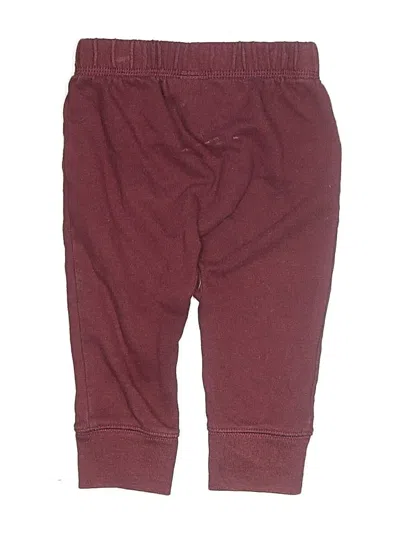 Pre-owned Cat & Jack Babies' Casual Pants In Burgundy