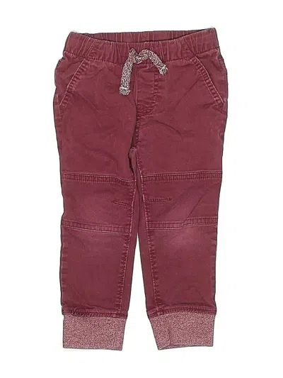 Pre-owned Cat & Jack Kids' Casual Pants In Burgundy