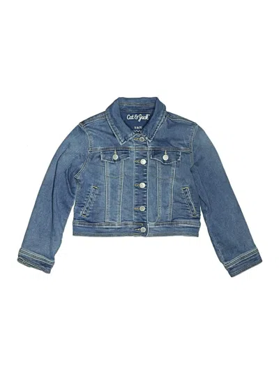 Pre-owned Cat & Jack Kids' Denim Jacket In Blue