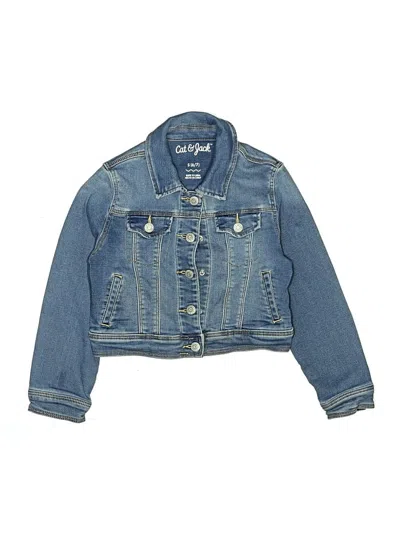 Pre-owned Cat & Jack Kids' Denim Jacket In Blue
