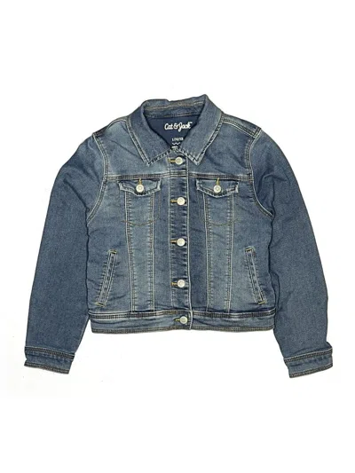 Pre-owned Cat & Jack Kids' Denim Jacket In Blue