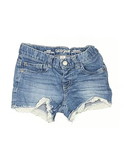Pre-owned Cat & Jack Kids' Denim Shorts In Blue