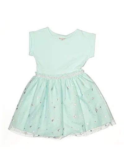 Pre-owned Cat & Jack Kids' Dress In Blue