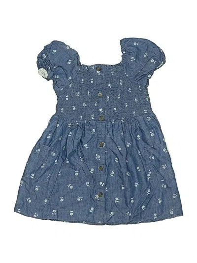 Pre-owned Cat & Jack Kids' Dress In Blue