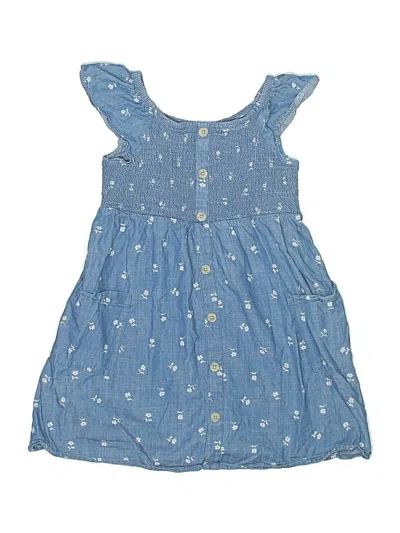 Pre-owned Cat & Jack Kids' Dress In Blue