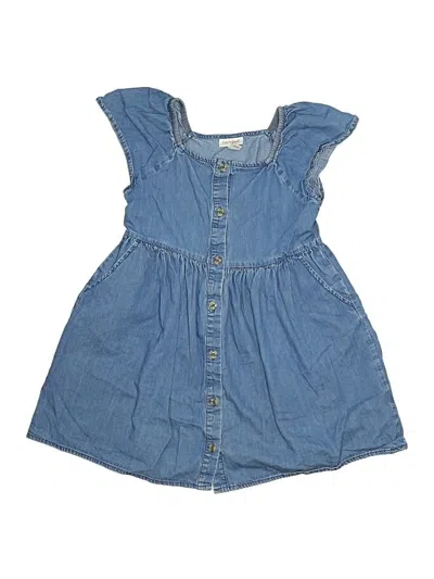 Pre-owned Cat & Jack Kids' Dress In Blue