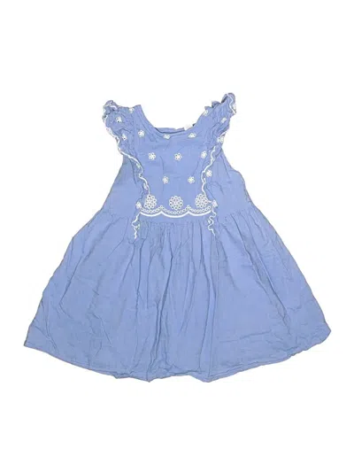 Pre-owned Cat & Jack Kids' Dress In Blue