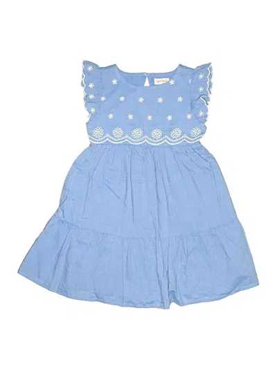Pre-owned Cat & Jack Kids' Dress In Blue